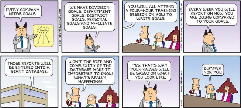 DILBERT tackles goals management - The American CEO